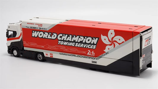 Max well Scania S730 double decker transport vehicle Weichuan Coating 1:64 Truck Pre-built Model