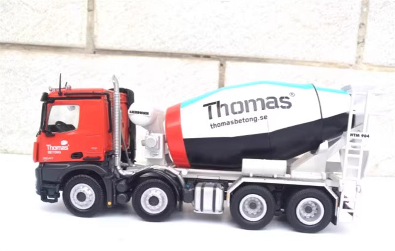NZG AROCS 8X4 concrete mixer truck Thomas Betong 1:50 Truck Pre-built Model