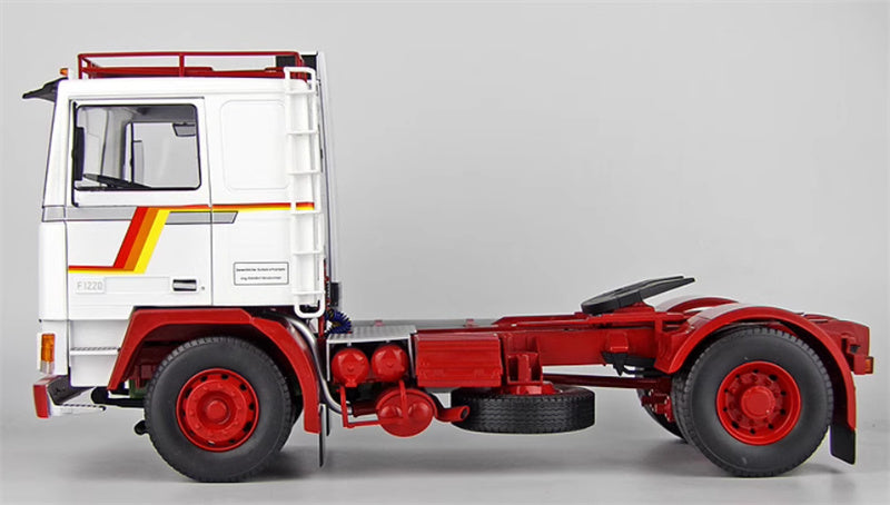 Road Kings VOLVO F12 20 Tractor trailer Luggage rack version white-red Limited Edition 1000PCS ONLY 1:18 Truck Pre-built Model view4