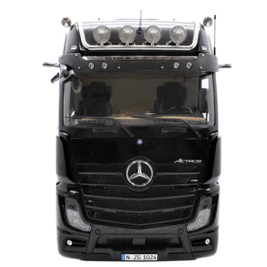 NZG Mercedes Benz Actros Lohr Black + double-layer trailer KIT 1:18 DIECAST Truck Lorry