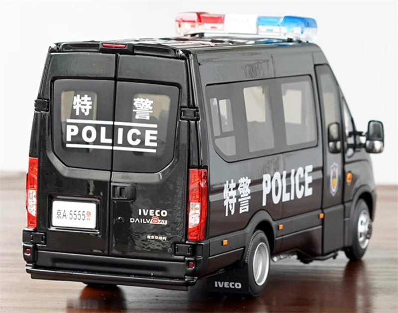 NAVECO Iveco Oushengte police car black 1:24 Car Pre-built Model view7