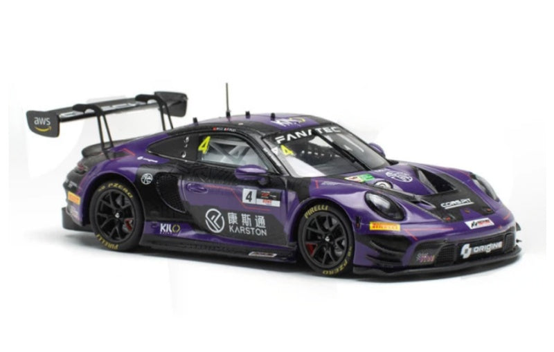 1:43 Porsche 911 GT3R KiloWorks GTWC #4 Asia Champion Diecast Model view5
