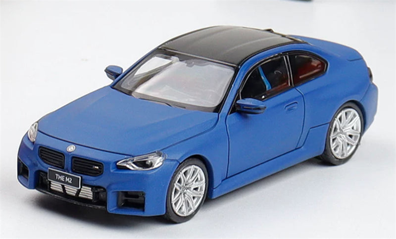 1:64 BMW M2 G87 Frozen Portimao Blue Howie Model DIECAST Civil Car Model