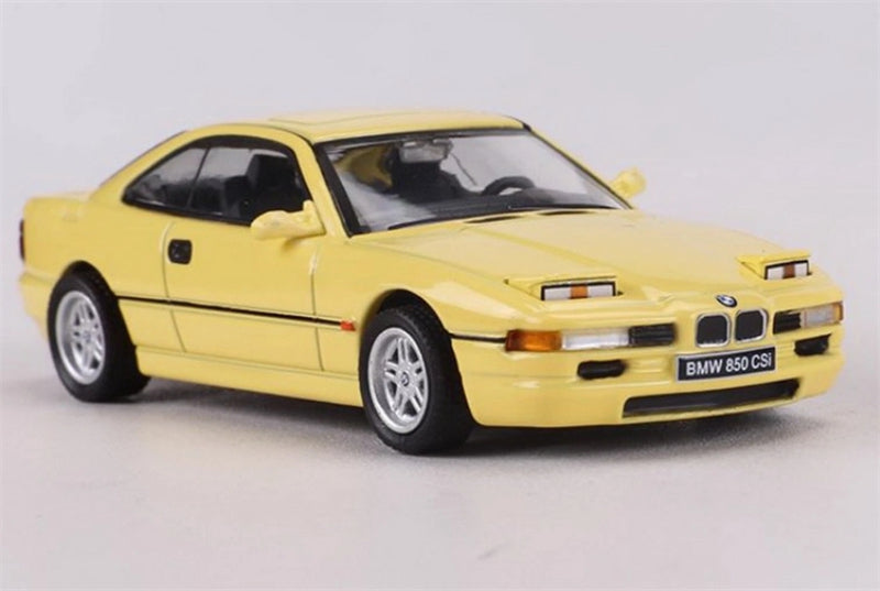 Shadow pro BMW 850 CSI Yellow Filp-Up Light Version 1:64 car Pre-built Model view3