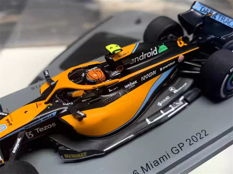 Spark McLaren MCL36 Miami #4 GULF GP 2022 LANDO NORRIS 1:43 Car Pre-built Model view11