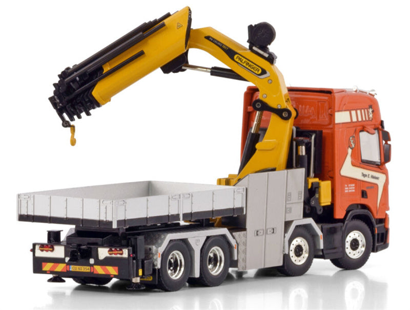 WSI SCANIA R CR20H 8X4 TEC 7 + HITCH Tage E Nielsen 1:50 Model