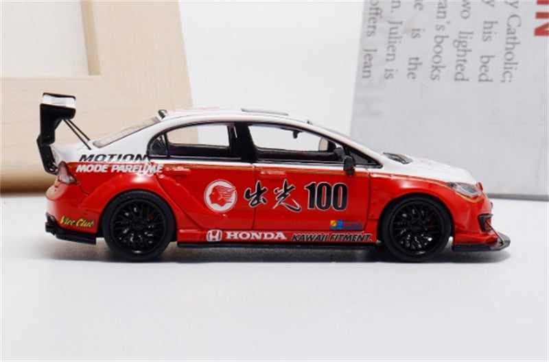 1:64 Honda CIVIC #100 LHD Idemitsu Livery BSC DIECAST Limited Edition 499pcs ONLY Model