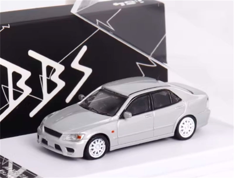 BBS Toyota Altezza RS200 SXE10 Silver Limited Edition 499pcs ONLY 1:64 Car Pre-built Model