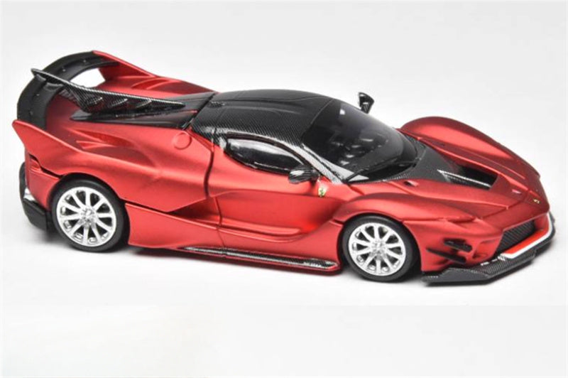 Little Toys Ferrari FXX-K EVO Supercar Limited Edition 399PCS ONLY Matte red silver wheel black top 1:64 Car Pre-built Model view1