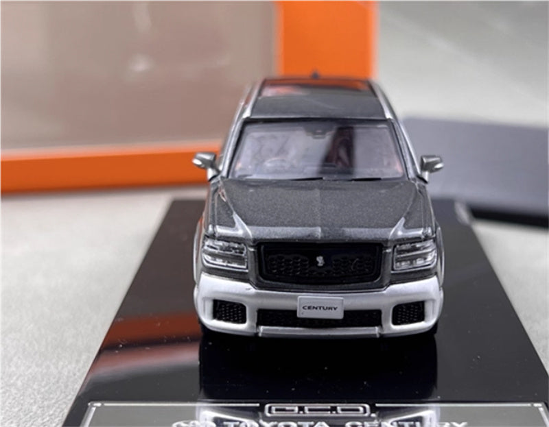 GCD Toyota Century 3rd Generation G70 SUV gray silver right hand drive 1:64 Car Pre-built Model view6
