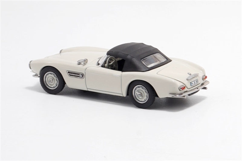 GFCC BMW 507 Roadster Retro Car 1957 Convertible White Limited Edition Soft top 1:64 car Pre-built Model view5