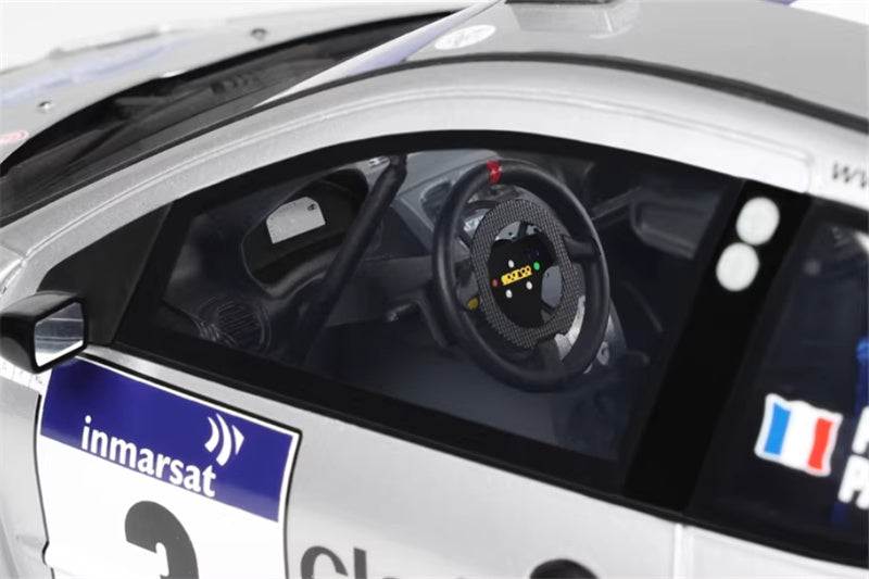 1:18 PEUGEOT 206 WRC PANIZZI TDC Rally 2002 silver gray  OTTO Limited Edition 2000PCS ONLY Resin Car Model