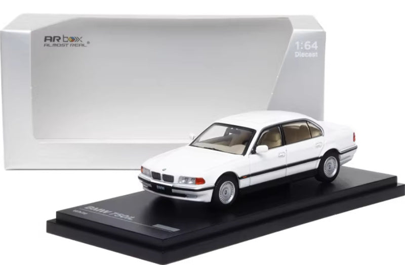 Almost Real BMW 750iL E38 White 1:64 Car Pre-built Airliner Model Display view8
