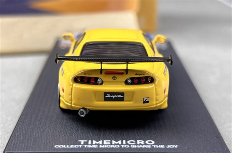 TimeMicro Toyota Supra A80Z Spoon Coating regular version Black base 1:64 Car Pre-built Model view7