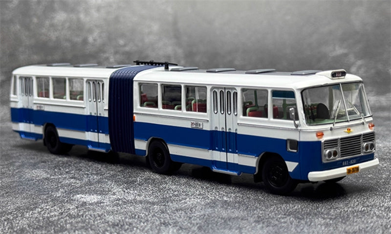 AUTO-GLIMPSE Shanghai Bus SK661 articulated trolley bus Royal Blue 217 Road Low rated version (flat peak type) 1974-1988 1:64 Bus Pre-built Model view5