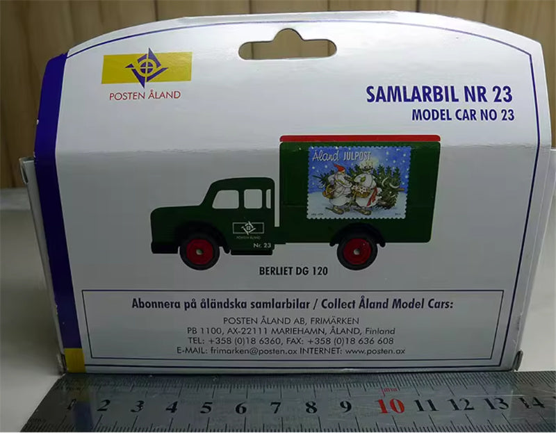 CORGI Samlarbil NR 23 Christmas Snowflake Painted Postal Express Vehicle 1:43 Truck Pre-built Model