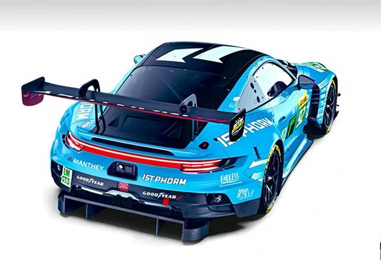 1:64 Porsche 991 GT3 R 2025 LeMans 24H Trends Hobby LMGT3 Winner #92 DIECAST Civil Car Model