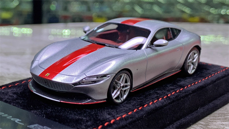 1:43 BBR MODELS Ferrari Roma Matt Sunusilver 30th Anniversary Edition LTD 20PCS view1