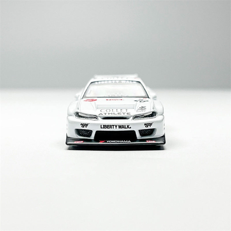 1:64 Nissan S15 Silvia LB-Super Silhouette Athlete White MINIGT DIECAST Model