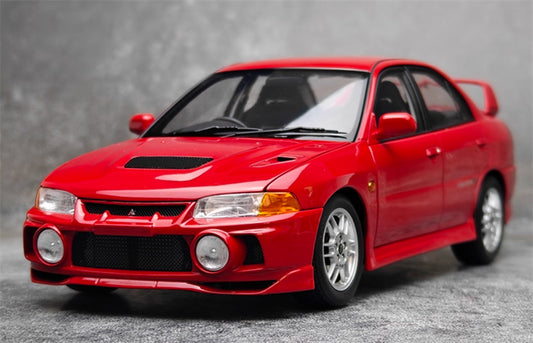 MOTORHELIX Mitsubishi Lancer Evolution IV Parma Red Limited Edition 499PCS ONLY 1:18 Car Pre-built Model view1