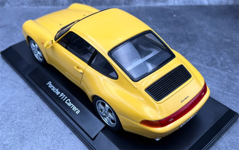 NOREV Porsche 911 993 Carrera Yellow 1:18 Car Pre-built Model view5
