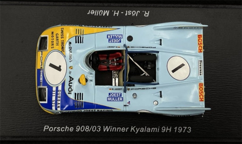 Spark Porsche 908/03 Winner Kyalami 9H 1973 R.JOST 1:43 Car Pre-built Model view4