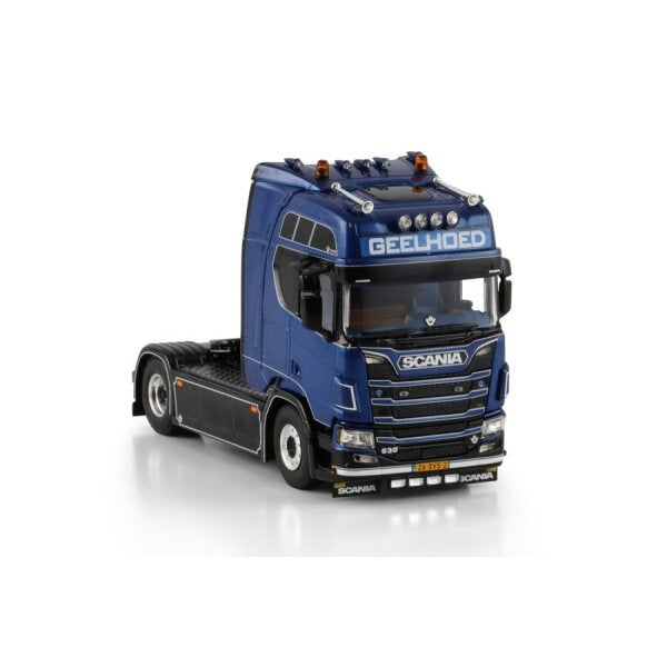 1:50 SCANIA GEELHOED R Highline CR20H 4X2 WSI  Blue DIECAST Model