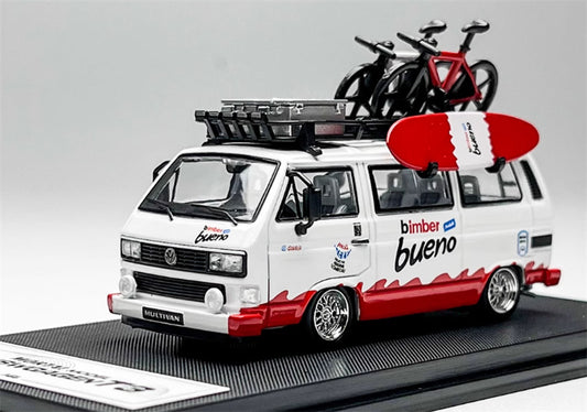 Mortal VW T3 Magway van BBS Bueno Color with accessories 1:64 Car Pre-built Model view1
