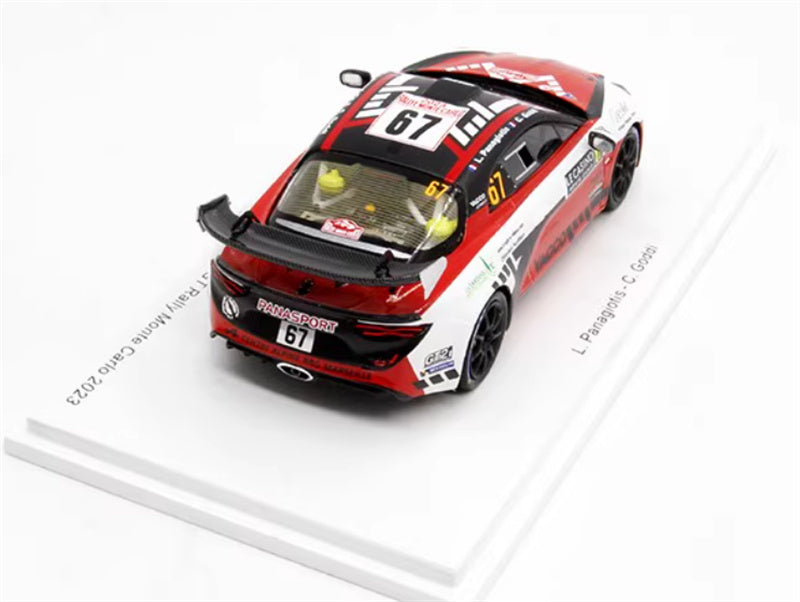 Spark Alpine A110 Rally RGT Chazel Technologie Course Winner RGT Rally Monte Carlo 2023 1:43 Car Pre-built Model view6