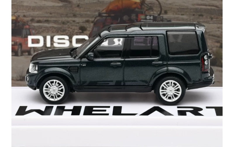 1:64 Land Rover Discovery 4 2014 Dark green silver wheel Whelart   DIECAST Model