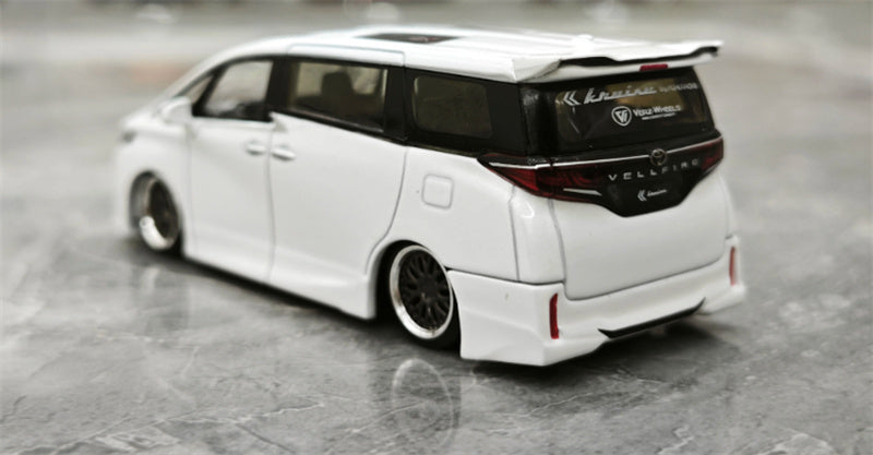 1:64 Toyota Vellfire 40 KUHL White MINIGT DIECAST Model