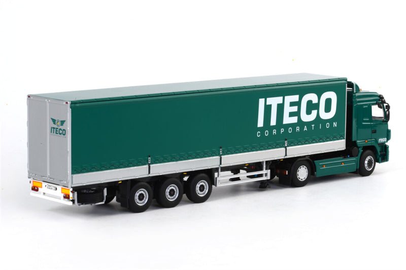 WSI Maz 4x2 curtainsidetrailer Iteco 1:50 Truck Pre-built Model
