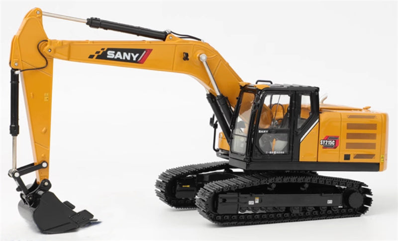 SANY SY215C-12 New Excavator Limited Edition Yellow 1:35 Truck Pre-built Model