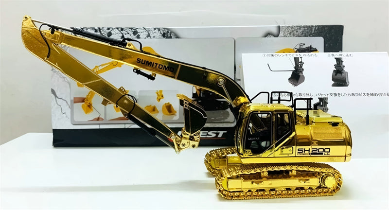 1:50 SH200-7 extension arm SUMITOMO Gold DIECAST Model
