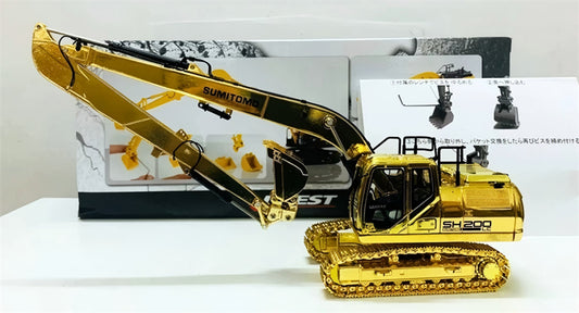 1:50 SH200-7 extension arm SUMITOMO Gold DIECAST Model