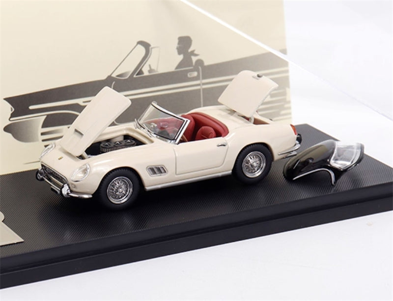 GFCC 1960 SWB Ferrari 250GT California Convertible Beige white Limited Edition 499PCS ONLY LHD 1:64 car Pre-built Model view7