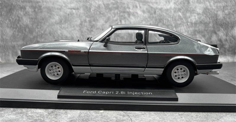 NOREV FORD CAPRI 2.8I Injection 1981 Metallic Gray 1:18 Car Pre-built Model view5