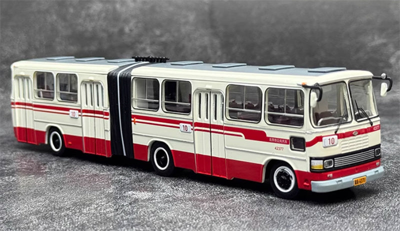 Beijing Public Transport Jinghua BK663 10 Route Articulated Bus 1:64 Bus Pre-built Model view8