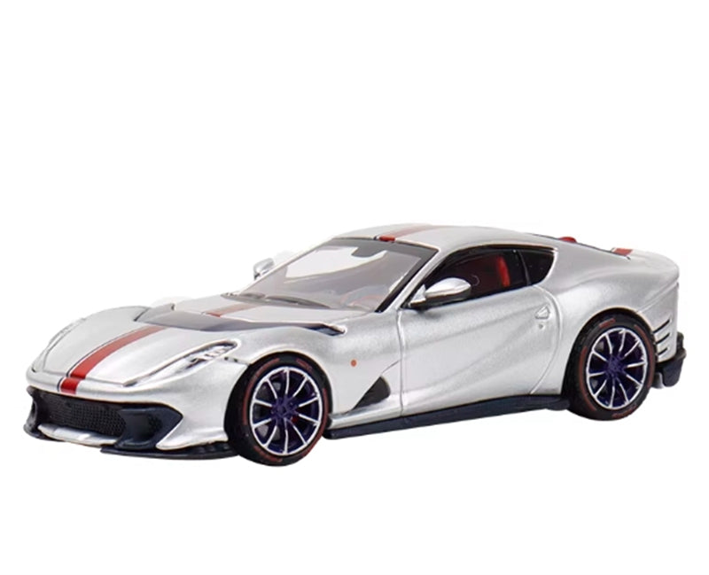 TOC Ferrari FE812C Coupe Sports SANU SILVER 1:64 Car Pre-built Model