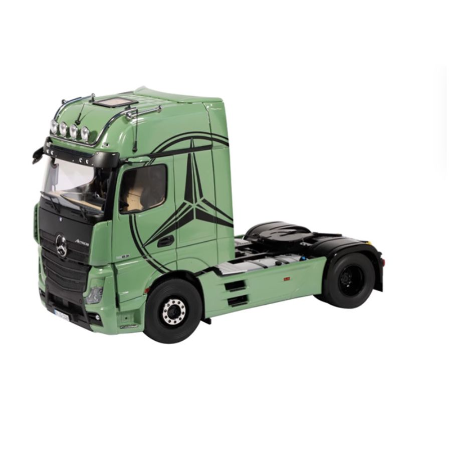 NZG Mercedes Benz Actros Lohr Green Benz logo + double-layer trailer KIT 1:18 DIECAST Truck Lorry