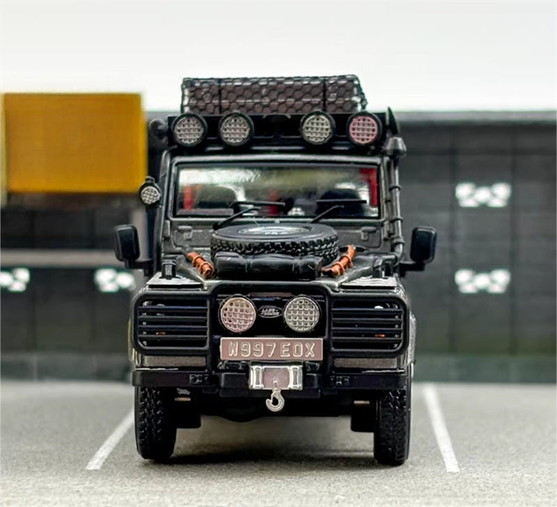 SW Land Rover Defender 110 Silver Grey Clean Edition Limited Edition 999PCS ONLY 1:64 car Pre-built Model view6