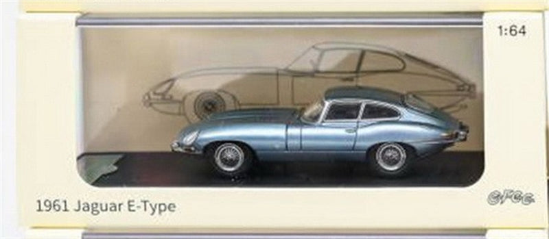 GFCC 1961 Jaguar E-Type Coupe hardtop version Ice Blue Limited Edition 499PCS ONLY RHD 1:64 car Pre-built Model view8