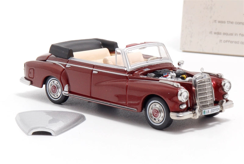 Mortal Model Mercedes Benz TYP 300D Cabriolet W189 Red Silver Double Limited Edition 799PCS ONLY LHD 1:64 car Pre-built Model view1