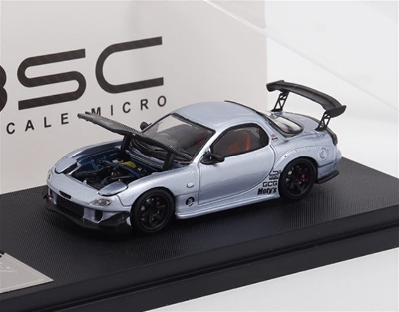 1:64 Mazda RX-7 RE Amemiya‌ Ice Blue BSC DIECAST Limited Edition 499pcs ONLY Model