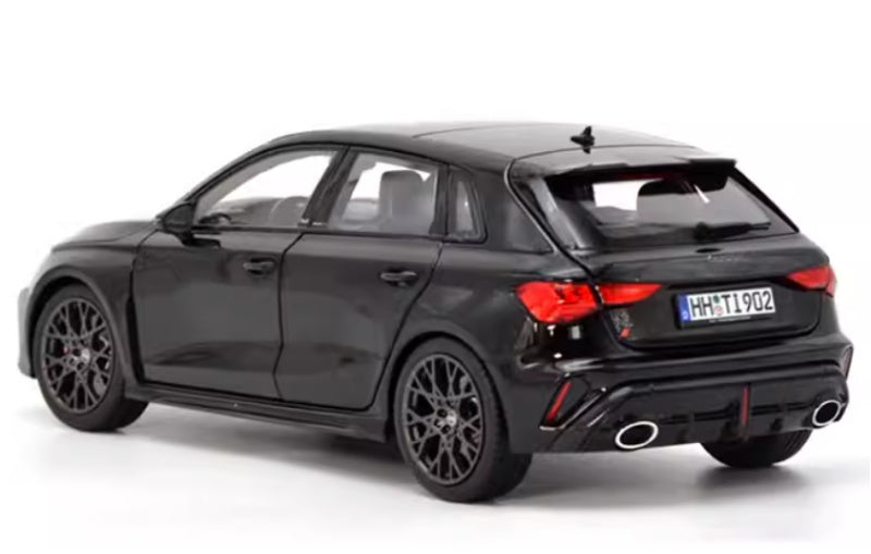 1:18 Audi RS3 A3 Norev Black Diecast Model view8