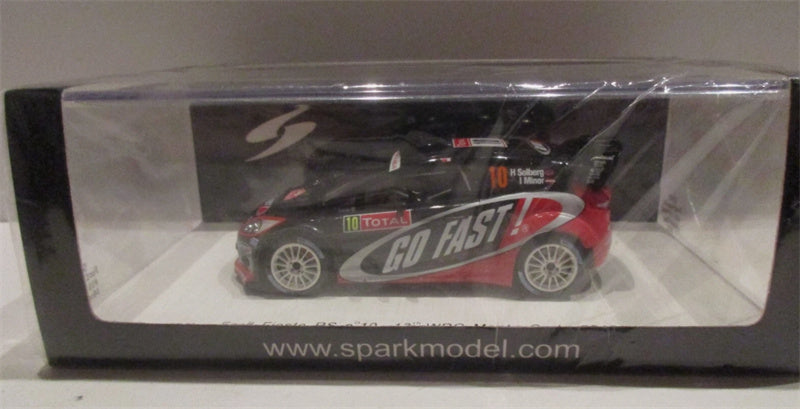 spark Ford fiesta RS #10 13th WRC Monte Carlo 2012 H.Solberg - I.Minor Total HURTIGRUTA CARGLASS 1:43 Car Pre-built Model view11