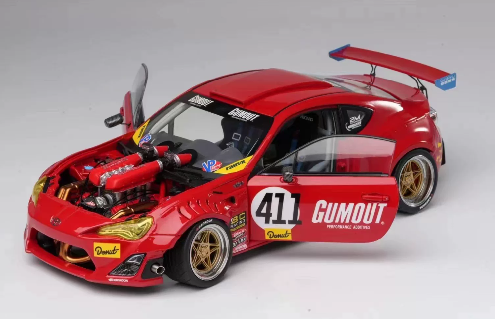 1:18 Toyota GT4586  Red  DCN LTD 999PCS ONLY DIECAST car Model