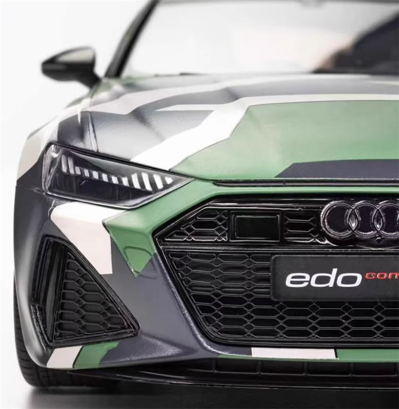1:18 Audi ABT RS6 Avant C8  military green camouflage  GT SPIRIT W/ roof box Limited Edition 888PCS ONLY Resin Car Model