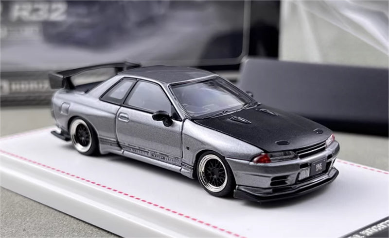 Focal Horizon Nissan Skyline GT-R R32 Grey Black Cover Limited Edition 699PCS ONLY 1:64 Car Pre-built Model view3