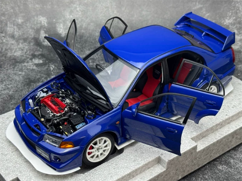 1:18 Mitsubishi Lancer Evolution VI (6.5) GSR T.M.E  Canal Blue MOTORHELIX Limited Edition 499PCS ONLY DIECAST Model